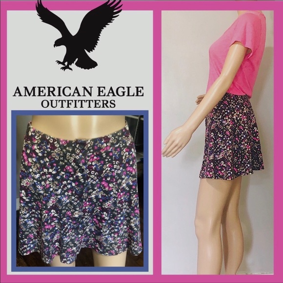 American Eagle Button Down Mini Skirt EUC Petite - Picture 4 of 7